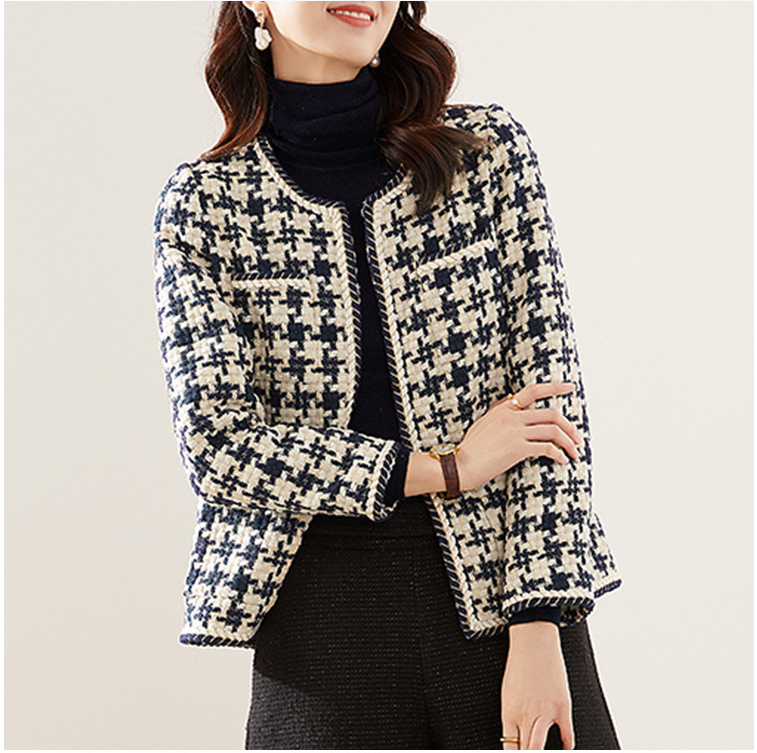 Houndstooth Small Fragrance Jacket Women - adorables
