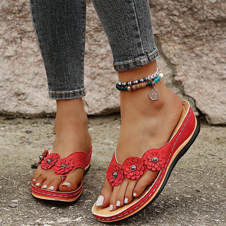 Women Retro Style Wedges Shoes Outdoor - adorables