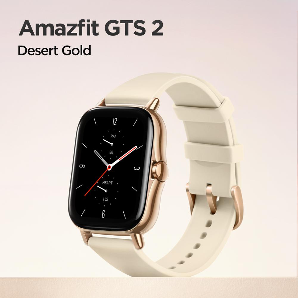 Global Amazfit GTS 2 Smartwatch 5ATM Water Resistant AMOLED Display Alexa Built-in Smart Watch For Android IOS Phone - adorables