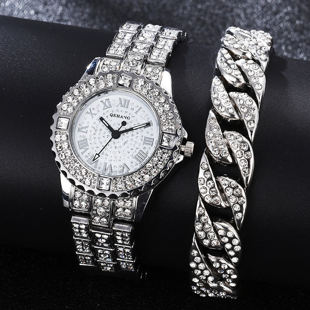 Diamond Women Watches Gold Watch - adorables
