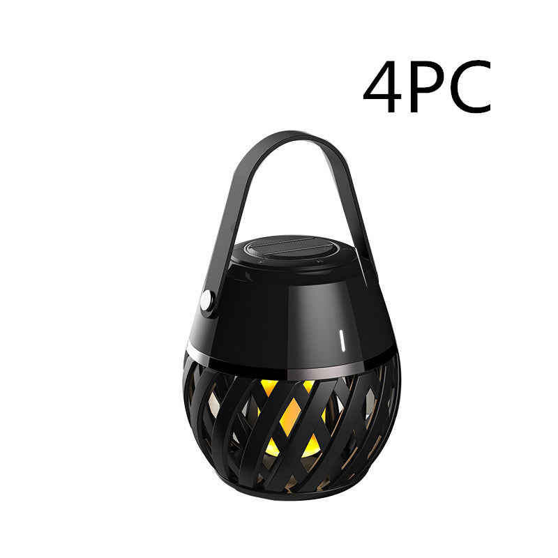 Flame Light Bluetooth Audio Speaker Waterproof Portable Portable Torch Light - adorables